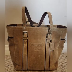 Authentic Coach Suede Leather Bag
